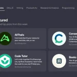 Portada de la tienda de aplicaciones con IA