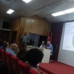 Luis Velázquez, presidente de la ACC y Eduardo Martínez, ministro del Citma.