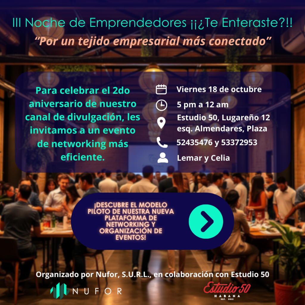 Noche de emprendedores de Nufor