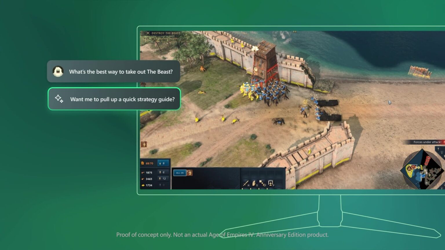 Demo de Copilot for Gaming en Age of Empires