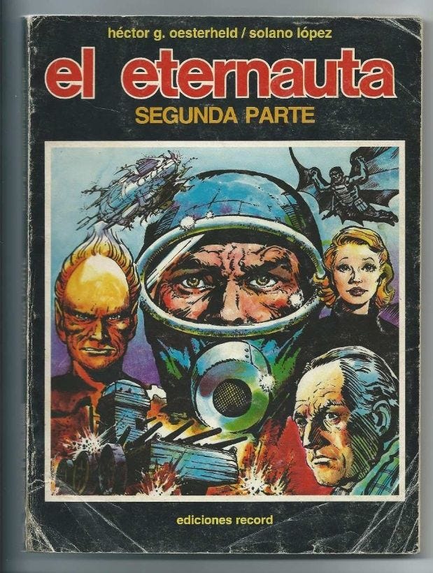 El eternauta, portada de la segunda parte