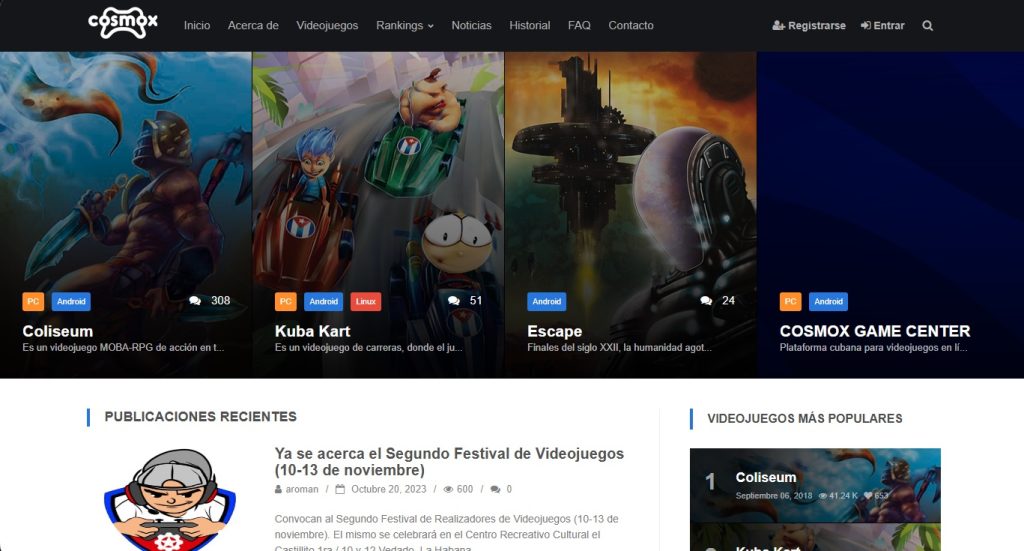 La plataforma Cosmox no ha introducido las mejoras anunciadas para la comunidad de desarrolladores de videojuego/Foto: Captura de Pantalla